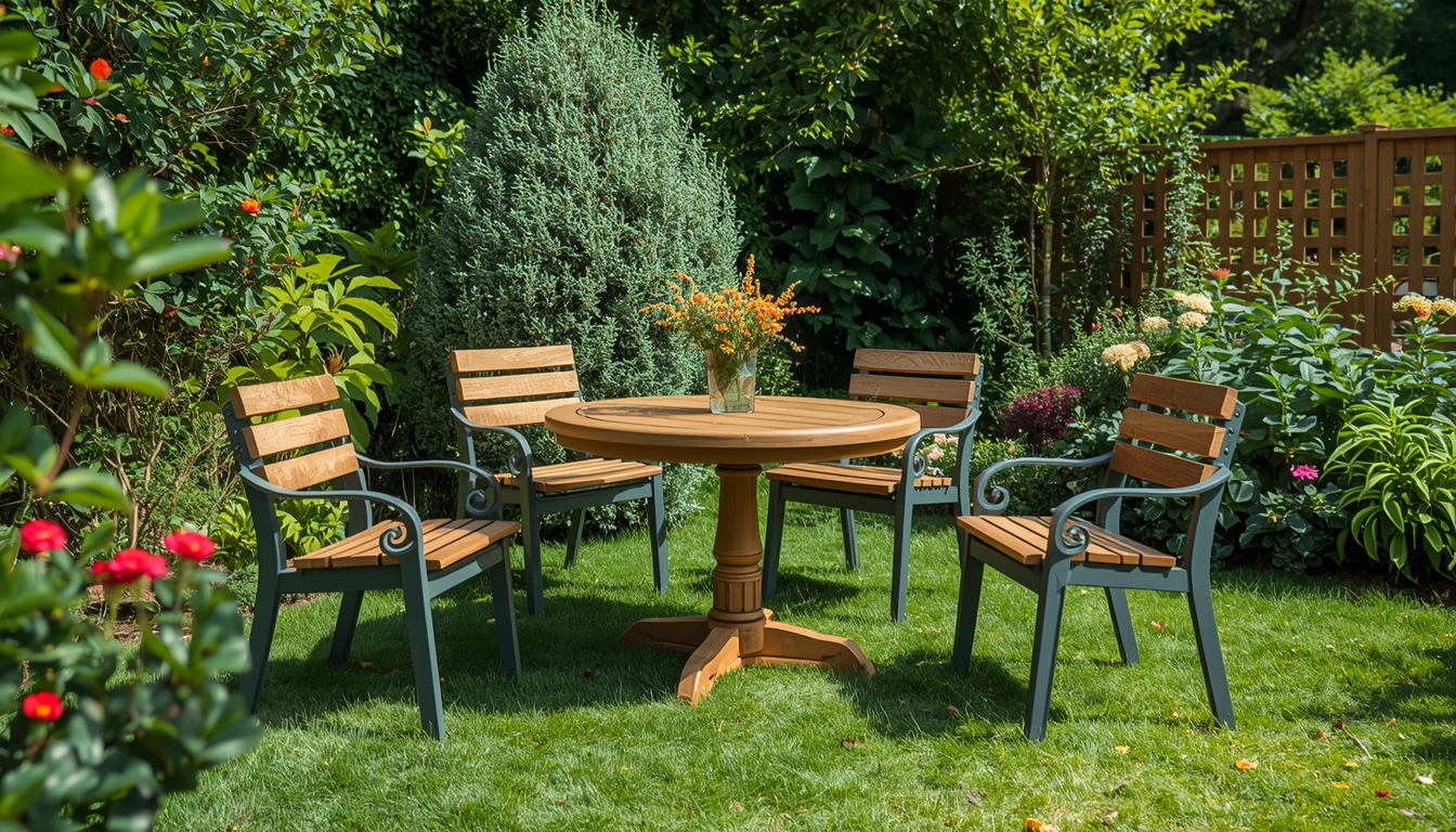 Set bouten en moeren voor tuinmeubelen